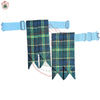 US Army Tartan Flashes – Military-Inspired Highland Kilt Hose Garters with Adjustable Elastic