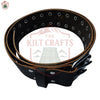 Double Prong Buckle Genuine Leather Kilt Belt with Full Ring