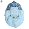 White Rabbit Fur Dress Sporran – Chrome Cantle Formal Highland Kilt Accessory