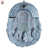 Grey Fur Dress Sporran – Chrome Celtic Knot Cantle | Highland Formal Kilt Accessory