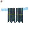 Hunting Wallace Tartan Flashes – Traditional Highland Kilt Hose Garters with Adjustable Elastic