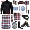 Dress Stewart Tartan Complete Highland Dress Set – Full Kilt Outfit with Matching Accessories
