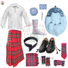 Complete Royal Stewart Kilt Outfit Set – Traditional Scottish Highland Dress for Men