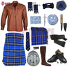 Ramsay Blue Tartan Complete Highland Dress Set – Full Traditional Scottish Kilt Outfit