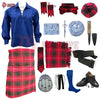 Bruce Modern Tartan Complete Highland Dress Set – Full Kilt Outfit with Accessories