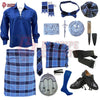 U.S. Navy Tartan Complete Highland Dress Set – Full Scottish Kilt Outfit with Accessories