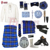 Ramsay Blue Tartan Complete Highland Dress Set – Full Traditional Scottish Kilt Outfit