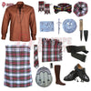 Dress Stewart Tartan Complete Highland Dress Set – Full Kilt Outfit with Matching Accessories