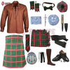 Burnett Modern Tartan Complete Highland Dress Set – Full Scottish Kilt Outfit with Accessories