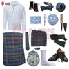 Gunn Modern Tartan Complete Highland Dress Set – Full Scottish Kilt Outfit with Accessories