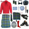 Gunn Ancient Tartan Complete Highland Dress Set – Full Scottish Kilt Outfit with Accessories