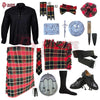 MacLachlan Tartan Complete Highland Dress Set – Full Kilt Outfit with Accessories