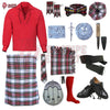 Dress Stewart Tartan Complete Highland Dress Set – Full Kilt Outfit with Matching Accessories