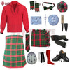 Burnett Modern Tartan Complete Highland Dress Set – Full Scottish Kilt Outfit with Accessories