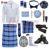 U.S. Navy Tartan Complete Highland Dress Set – Full Scottish Kilt Outfit with Accessories