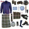Heritage of Ireland Complete Highland Dress Set – Traditional Irish Tartan Kilt Outfit with Accessories