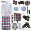 Dress Stewart Tartan Complete Highland Dress Set – Full Kilt Outfit with Matching Accessories