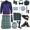 Gunn Ancient Tartan Complete Highland Dress Set – Full Scottish Kilt Outfit with Accessories