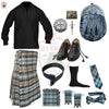 Black Watch Weather Full Highland Dress Set for Men – Complete Scottish Outfit with Kilt, Sporran, Accessories & More
