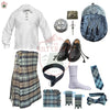 Black Watch Weather Full Highland Dress Set for Men – Complete Scottish Outfit with Kilt, Sporran, Accessories & More