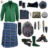 Blue Douglas Tartan Complete Kilt Outfit – Custom Highland Dress Set with Color Options