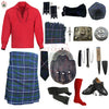 Blue Douglas Tartan Complete Kilt Outfit – Custom Highland Dress Set with Color Options