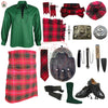 Bruce Modern Tartan Complete Highland Dress Set – Full Kilt Outfit with Accessories
