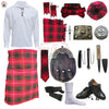 Bruce Modern Tartan Complete Highland Dress Set – Full Kilt Outfit with Accessories