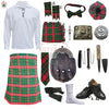Burnett Modern Tartan Complete Highland Dress Set – Full Scottish Kilt Outfit with Accessories
