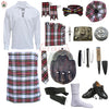 Dress Stewart Tartan Complete Highland Dress Set – Full Kilt Outfit with Matching Accessories