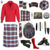 Dress Stewart Tartan Complete Highland Dress Set – Full Kilt Outfit with Matching Accessories