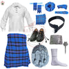 Elliot Modern Tartan Full Highland Dress Set – 9-Piece Traditional Scottish Outfit for Men