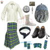 Ferguson Ancient Full Scottish Highland Dress Set for Men – Traditional Clan Outfit with Kilt, Sporran & Accessories