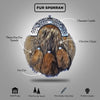 Premium Fox Fur Dress Sporran with Chrome Cantle & 3 Tassels – Highland Kilt Accessory