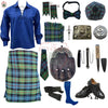 Gunn Ancient Tartan Complete Highland Dress Set – Full Scottish Kilt Outfit with Accessories