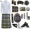 Heritage of Ireland Complete Highland Dress Set – Traditional Irish Tartan Kilt Outfit with Accessories