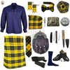 MacLeod of Lewis Tartan Complete Highland Dress Set – Full Scottish Kilt Outfit with Accessories