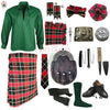 MacLachlan Tartan Complete Highland Dress Set – Full Kilt Outfit with Accessories
