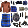 Ramsay Blue Tartan Complete Highland Dress Set – Full Traditional Scottish Kilt Outfit