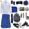 Ramsay Blue Tartan Complete Highland Dress Set – Full Traditional Scottish Kilt Outfit