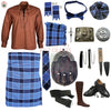 U.S. Navy Tartan Complete Highland Dress Set – Full Scottish Kilt Outfit with Accessories