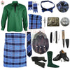 U.S. Navy Tartan Complete Highland Dress Set – Full Scottish Kilt Outfit with Accessories