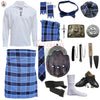 U.S. Navy Tartan Complete Highland Dress Set – Full Scottish Kilt Outfit with Accessories