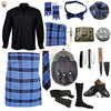 U.S. Navy Tartan Complete Highland Dress Set – Full Scottish Kilt Outfit with Accessories