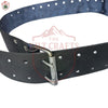 Black Leather Kilt Belt – Double Prong Buckle | Scottish Highland Belt