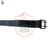 Black Leather Kilt Belt – Double Prong Buckle | Scottish Highland Belt