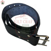 Black Leather Kilt Belt – Double Prong Buckle | Scottish Highland Belt