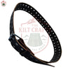 Double Prong Buckle Genuine Leather Kilt Belt with Full Ring