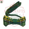 Irish Green Tartan Bow Tie – Pre-Tied Celtic Heritage Formal Accessory for Men